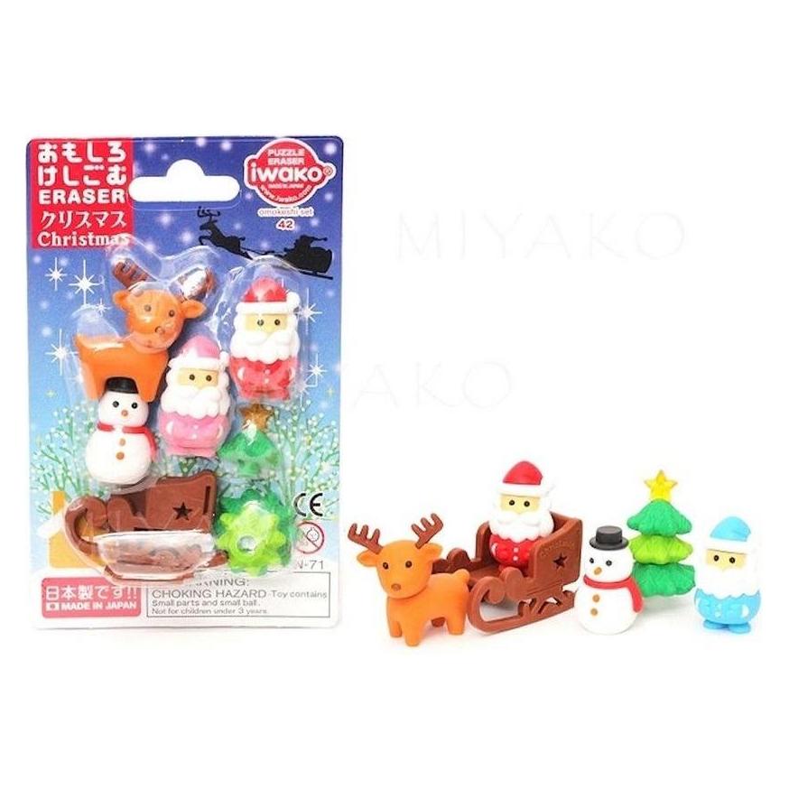 Iwako Radiergummis - Puzzle-Set Weihnachten (?ER-BRI047)