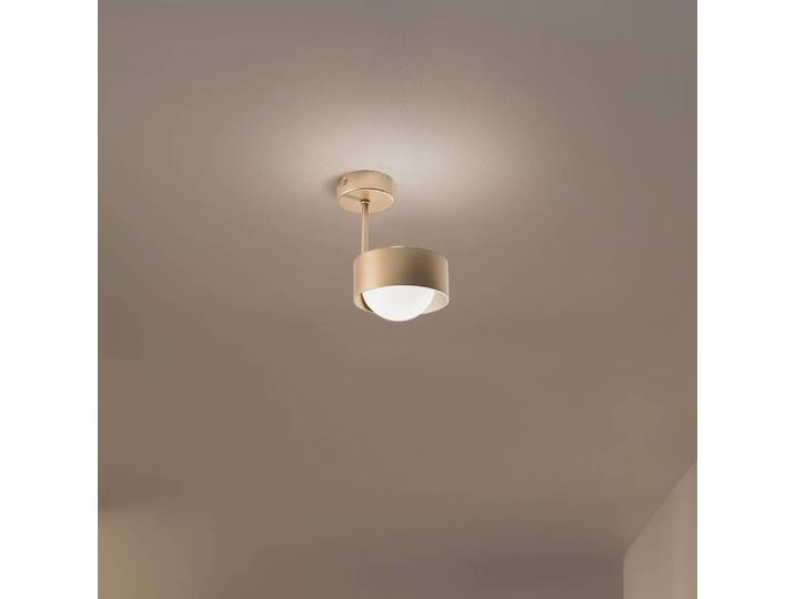 Plafondlamp Mado, dimbaar, messing / goud, Woon-/ Eetkamer, metaal, Modern, plafondlamp