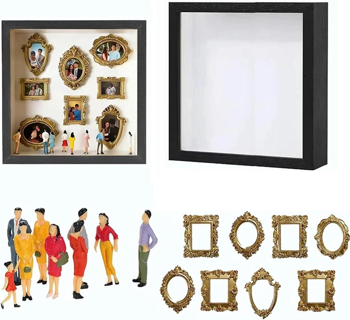 Shadow Museum Showcase Fotolijst Mini Museum met Verlichting