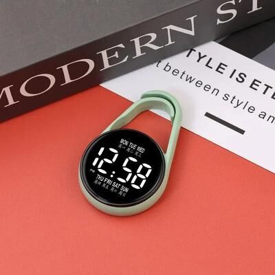 Uplift Essentials LED Electronic Hanging Pocket Watch green