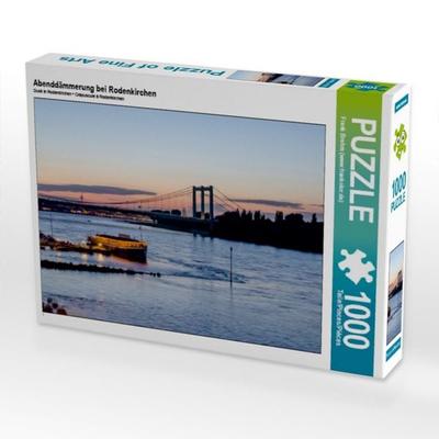 CALVENDO Puzzle Abenddämmerung bei Rodenkirchen 1000 Teile Puzzle quer | 1000 Teile Lege-Größe 64 × 48 cm Foto-Puzzle für glückliche Stunden