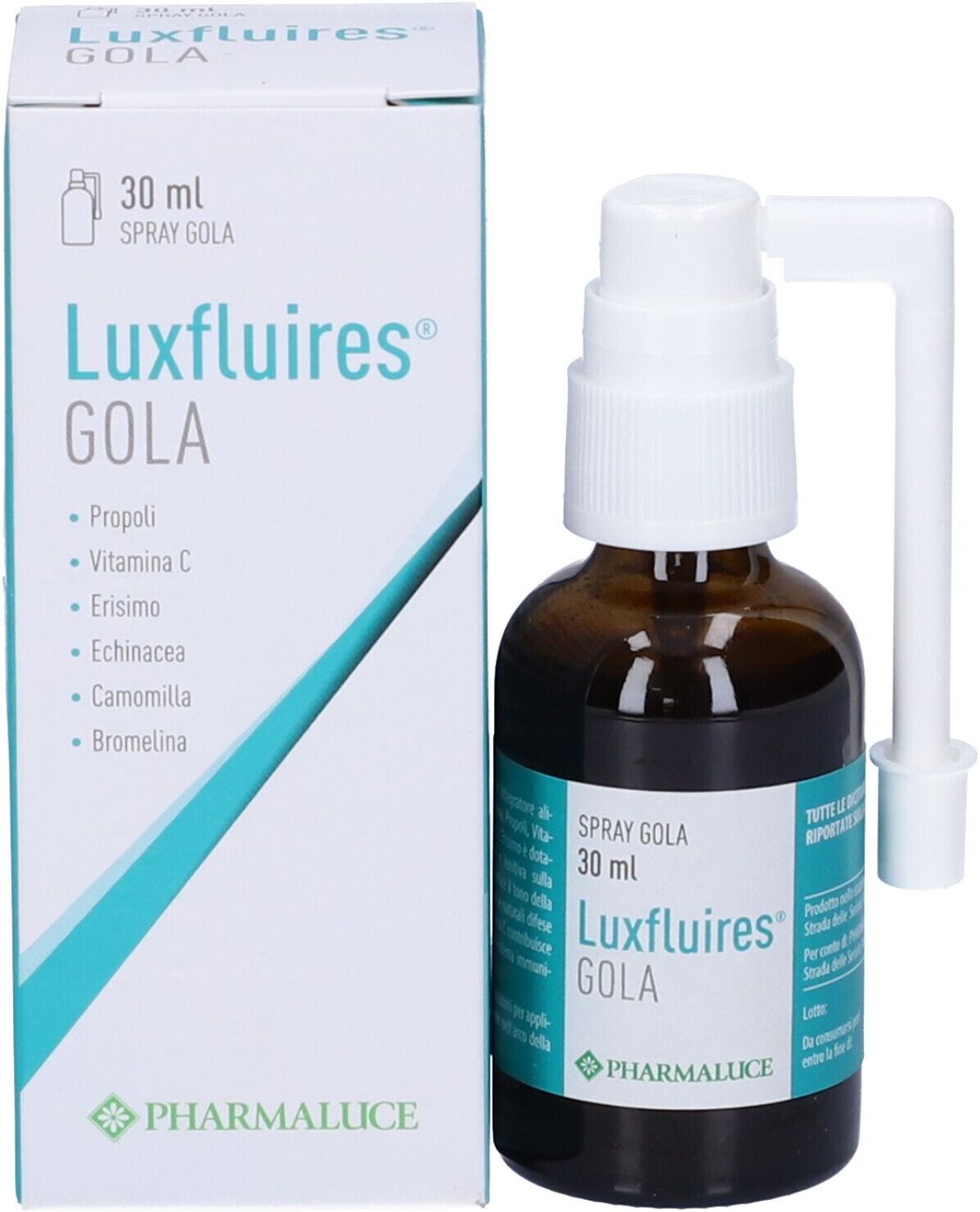 PHARMALUCE Srl Luxfluires Gola Spray, 30 ml