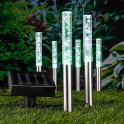Gravidus 6er Set LED Solarleuchten Bubbles für stimmungsvolle Beleuchtung