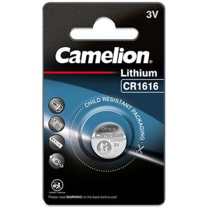 Camelion Knopfzelle CR1616, 50 mAh, Lithium