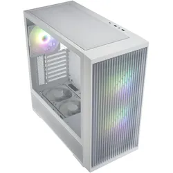 Fortron FSP M330-WA/Midi Tower/Transpar./White (ATX, mATX, Mini-ITX), PC Gehäuse, Schwarz