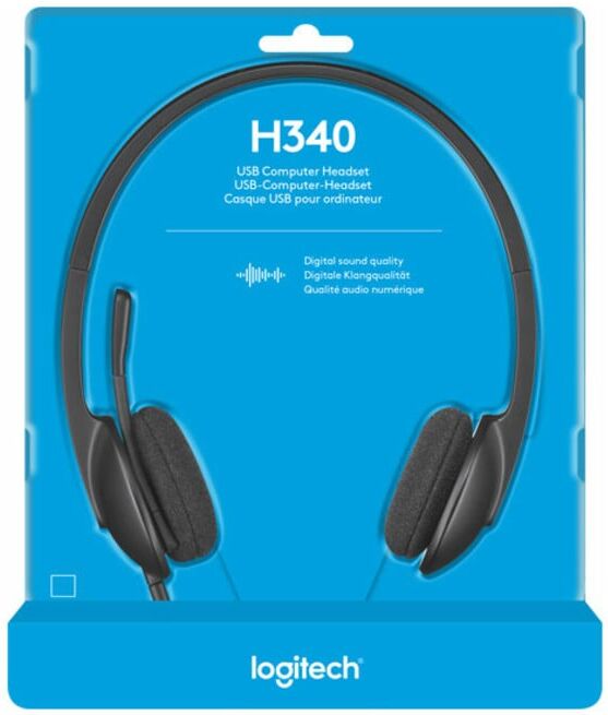 Logitech Headset Stereo sw, Retail H340 USB (981-000475)
