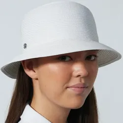 Daily Golf Dubbo Damen Strohhut weiss