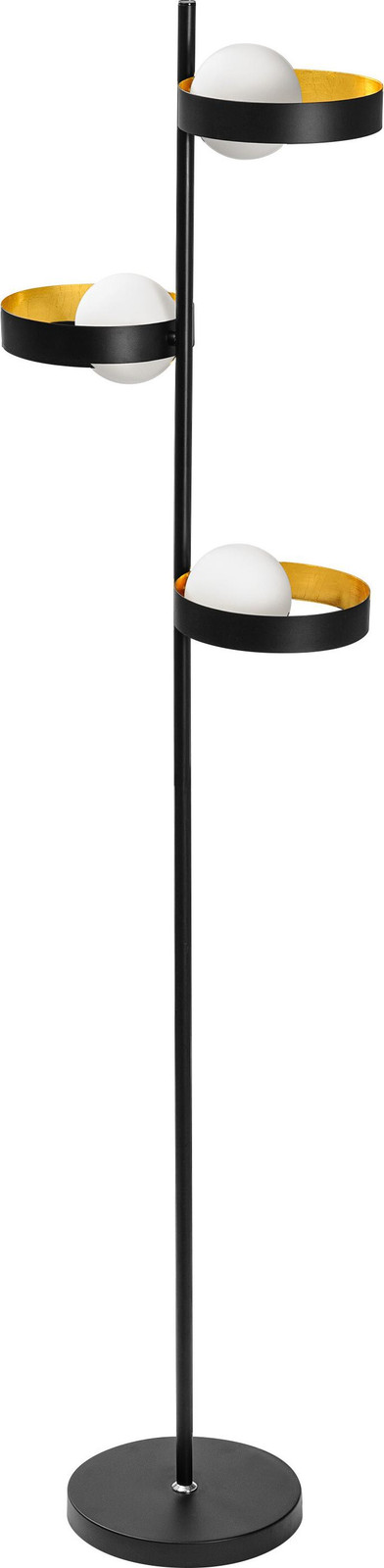 OSRAM DECOR Memphis vloerlamp, zwart/goud, met G9-fitting