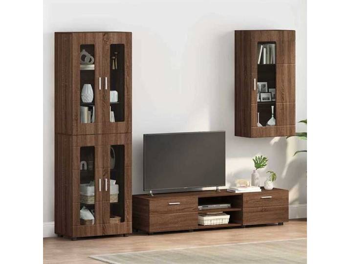 Marron - Ensembles de meuble - Cabinet en Bois Chêne brun Bois d'ingénierie 8135