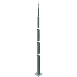 Dehn 103016 Tele-Blitzschutzmast ÜFL 16,38m St/tZn m. Flanschplatte 400x400mm TBM 16.35M FP400 STTZN TBM1635MFP400STTZN