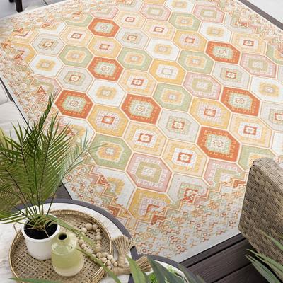 Alise Rugs Alfresco Nautical & Coastal Geometric Reversible Indoor/Outdoor Area Rug