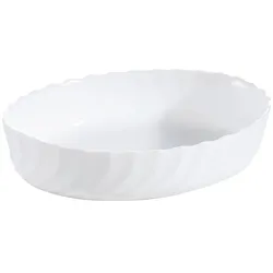 Weiße ovale Auflaufform 22X17cm Smart Cuisine Trianon 250°C - Luminarc - Kulinarisches Opal extra leicht und widerstandsfähig