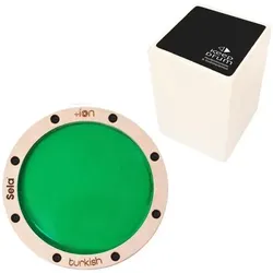 Sela Schlagfläche SE-ION3 Turkish Ion für Cajon mit Sitzpad (Cajon), Perkussion, Grün