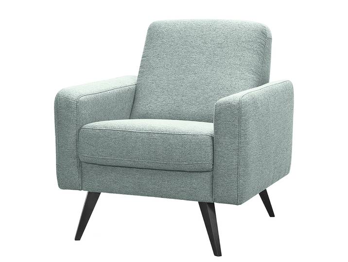 Sessel Helper Grau/Pastellblau Webstoff Cavo 82 x 87 x 80cm