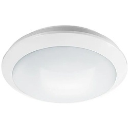 Esylux EO10850301 LED-Rundleuchte, 16 W, Farbtemperatur ca. 3000K (warmweiß), mit integriertem Hochfrequenzmelder und zusätzlichem Schaltausgang