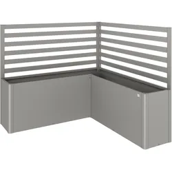 Biohort Rankgitter für Hochbeet (2 Stück, für L-Form) L Form quarzgrau-metallic