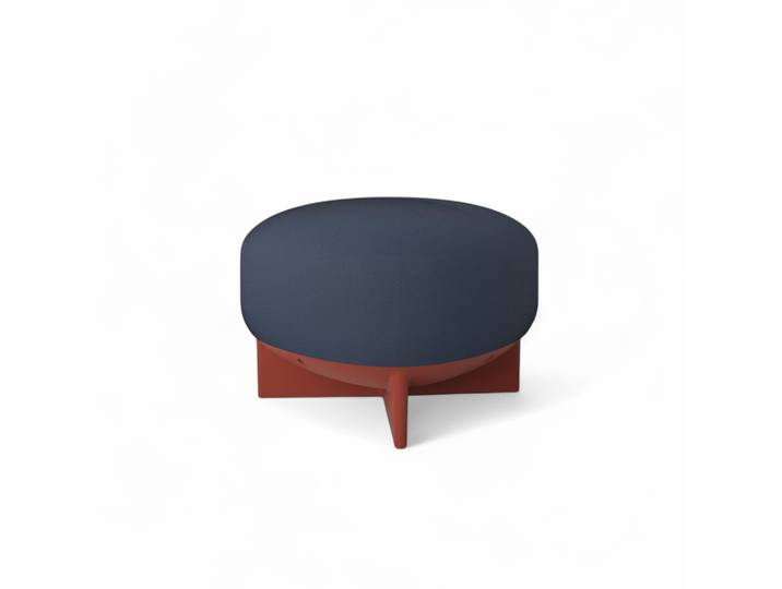 Gaber To-Go Sitzhocker, Blau/Ziegelrot, Neu
