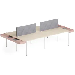 Schreibtischsysteme BG-Line Bürotische für 4 Personen