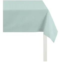 Apelt Tischdecke Alaska 140 x 250 cm Mischgewebe Blau Eisblau