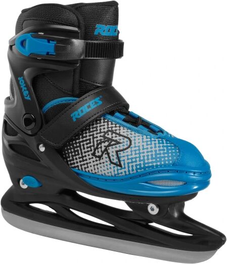 Kids Ice Skates Roces Jokey Ice X (Black/Astro Blue - 1.5-3.5)  - Black;Blue - Size: 1.5-3.5 UK
