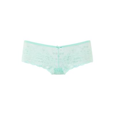 Hipster LASCANA, Damen, Gr. 44/46, Spitze, grün (turquoise), Spitze, Obermaterial: 90% Polyamid, 10% Elasthan, unifarben, körpernah, Unterhosen, aus zarter Spitze