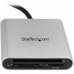 StarTech USB 3.0 Kartenleser mit USB-C - SD, MicroSD, CompactFlash Speicherkartenleser mit USB-C Kabel (USB-C), Speicherkartenlesegerät, Silber, Schwarz