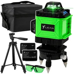 4D Laser Level Plane 16 Linien Tasche 2 Batterien Grün