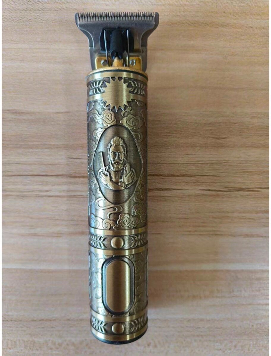 INF Tondeuse rechargeable en acier inoxydable - Sculpture, dégradé rasé et finitions précises, finition dorée