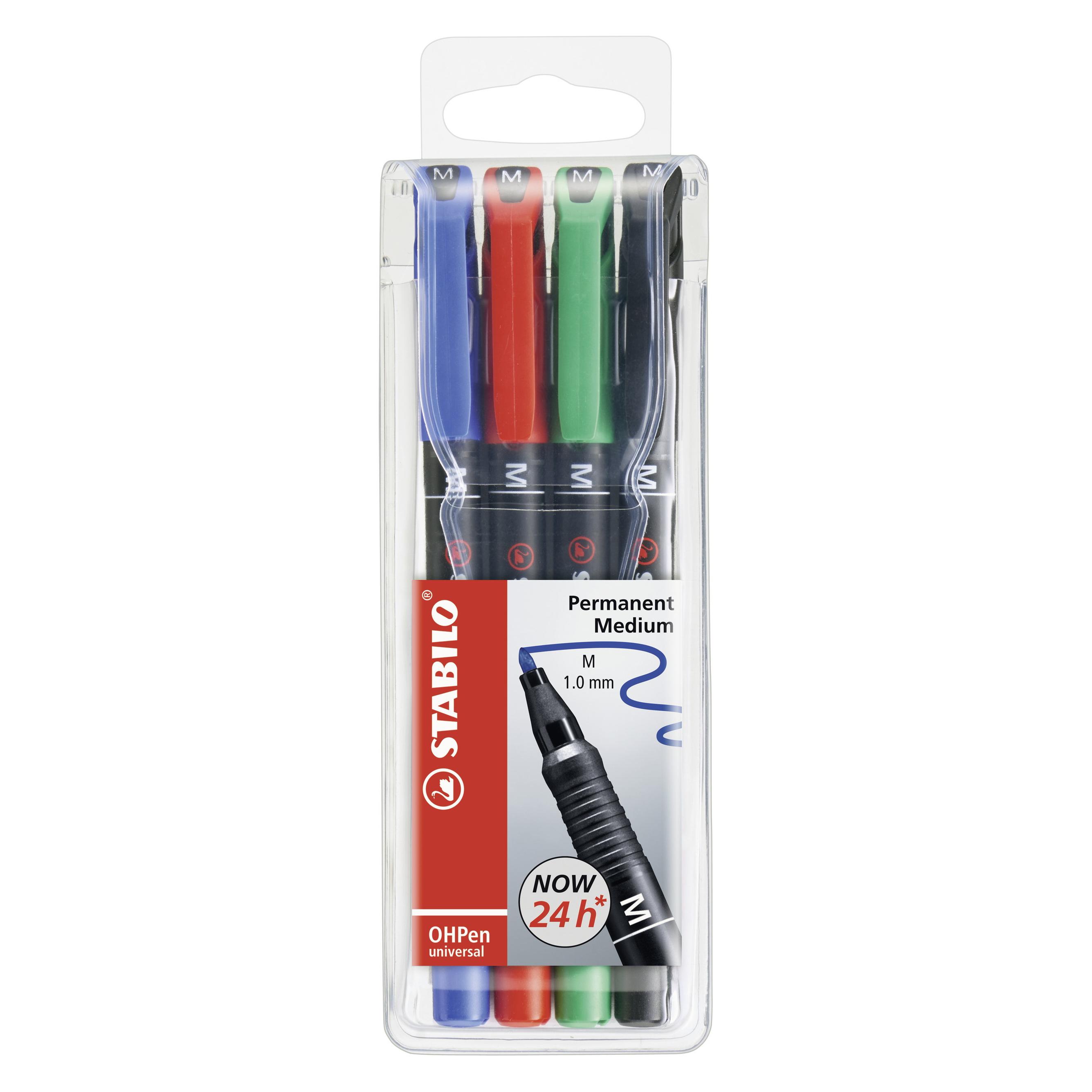 Stabilo OHPen universal Folienstift permanent (4x) (108434)