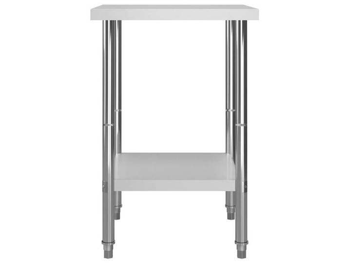 Printemps 2026 Soldes Table de travail de cuisine 60x60x85 cm Acier inoxydable 2_228106