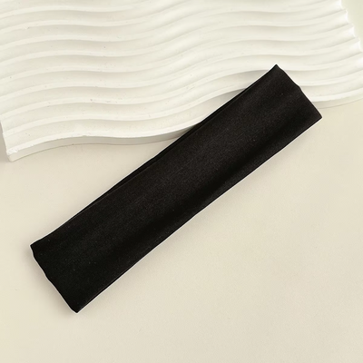 Fusion Finds Flex Fit Active Sports Headband For Women Elastic Yoga Running Hair Band black