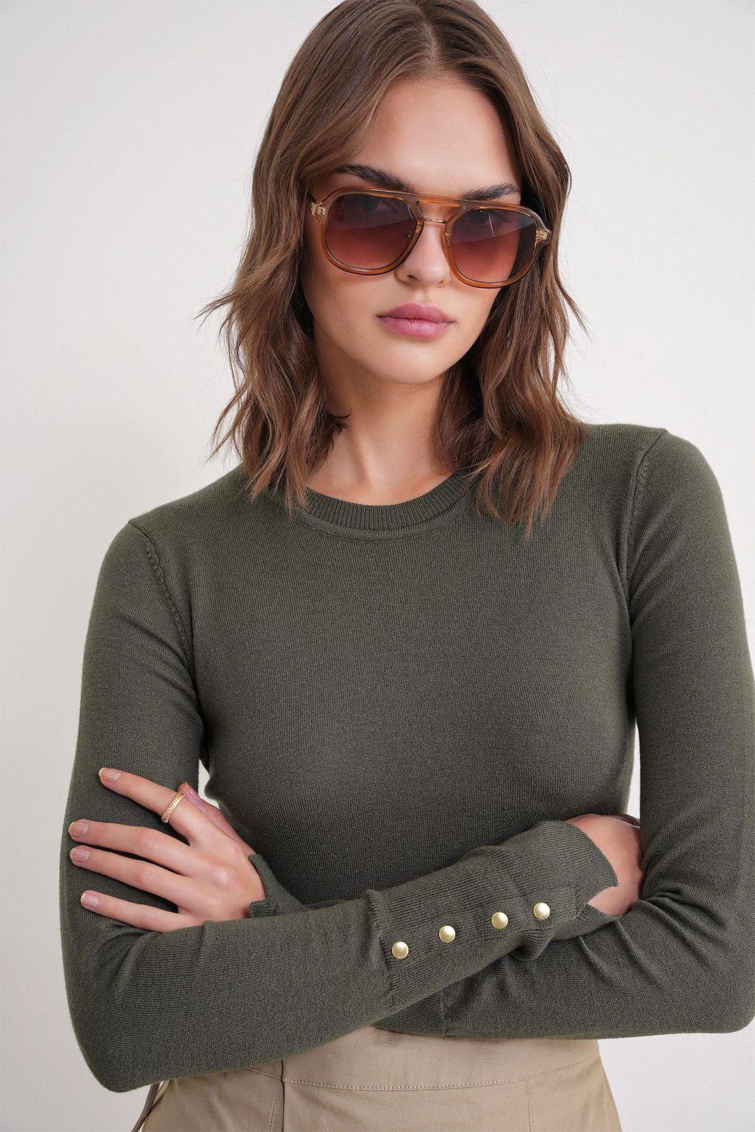 Crew Neck Gebreide Trui