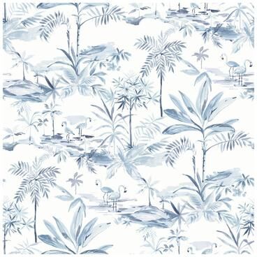 Chesapeake Lagoon Blue Scenic Island Wallpaper - 20.5 x 396 x 0.025