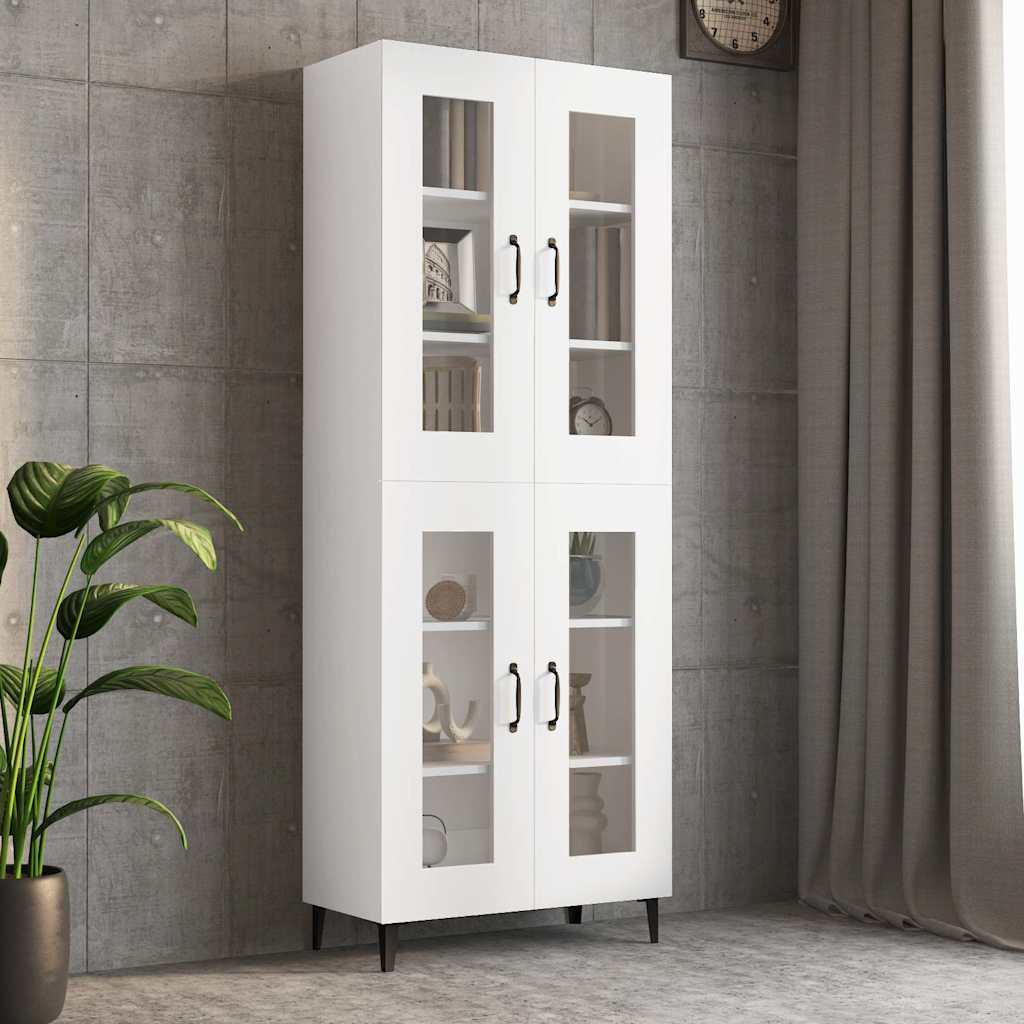 vidaXL Armoire murale suspendue Blanc 69,5x34x90 cm