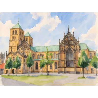 CALVENDO Puzzle St. Paulus Dom | 1000 Teile Lege-Größe 64x48cm Foto-Puzzle für glückliche Stunden
