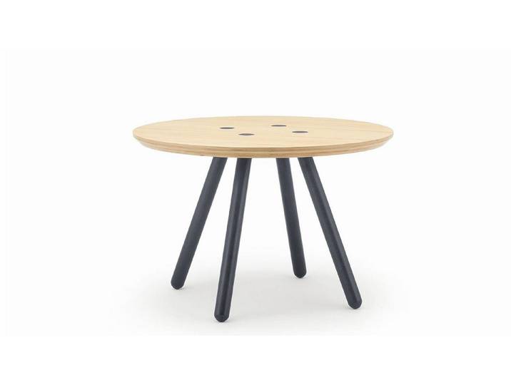 freistil ROLF BENZ Couchtisch ROLF BENZ Couchtisch Freistil 196 Fichte massiv Schichtholz Ø 60 cm