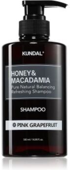 KUNDAL Honey & Macadamia Pink Grapefruit champô natural para cabelo seco a danificado 500 ml. Honey & Macadamia Pink Grapefruit