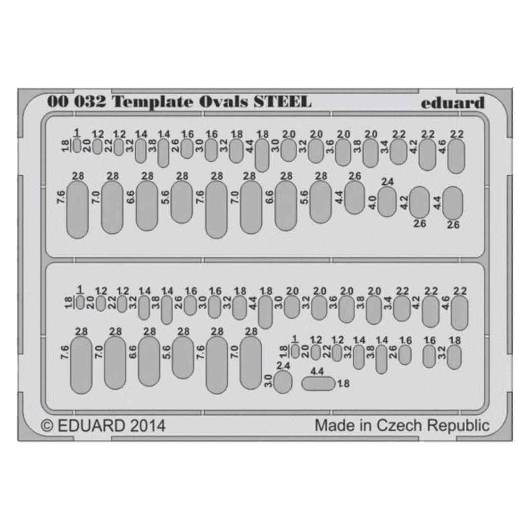 Eduard Template ovls STEEL for tool (00032)
