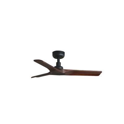 faro barcelona HEYWOOD S Deckenventilator aus schwarzem/dunklem Holz
