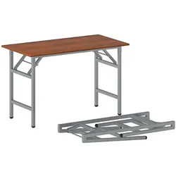 Klapptisch FAST READY, 120x60 cm, graues Gestell, Kirschbaum