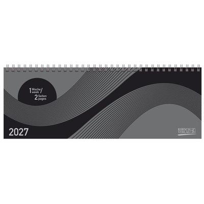 Tischkalender quer Professional Colourlux 2027 schwarz