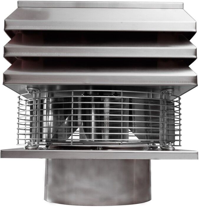 Gemi Elettronica Extrator de fumos aço redondo para chaminé, modelo profissional ventilador de chaminé e exaustor de fumos para lareira gemi