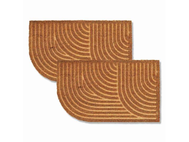 Astra Fussmatte FÜR Innen UND AUßEN Coco Shape 2ER Set, Ecru, 45x75 cm, Teppiche und Böden, Schmutzfangmatten, Fußmatten