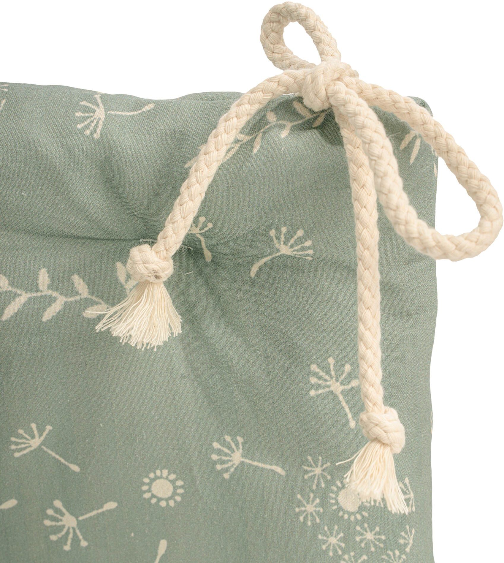Bettnestchen JULIUS ZÖLLNER "Organic, Wildflower", grün (wildflower), Obermaterial: 100% Baumwolle. Füllung: 100% Polyester, Bettnestchen, Bettnestchen, Made in Germany wildflower Einheitsgröße