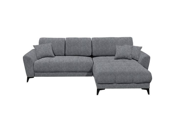 Carryhome Ecksofa, Anthrazit, Kunststoff, L-Form, einmalig seitenverkehrt montierbar, 281x189 cm, Schlafen auf Sitzhöhe, Rücken echt, Wohnzimmer, Sofas & Couches, Wohnlandschaften, Ecksofas