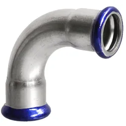 Edelstahl Pressfitting Bogen 90° ixi, Kontur M (Ausführung: 54 mm)