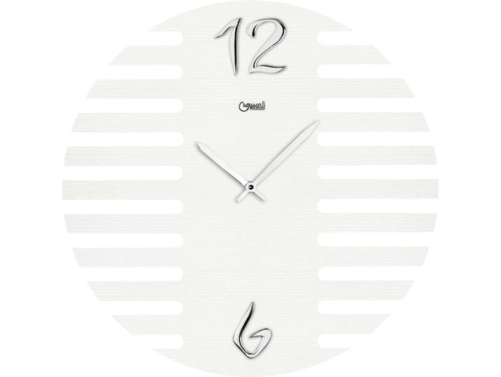 Wanduhr CHRISTOFFEL Lowell , weiss (weiß), H:3,5cm, Wanduhren, Wanduhr