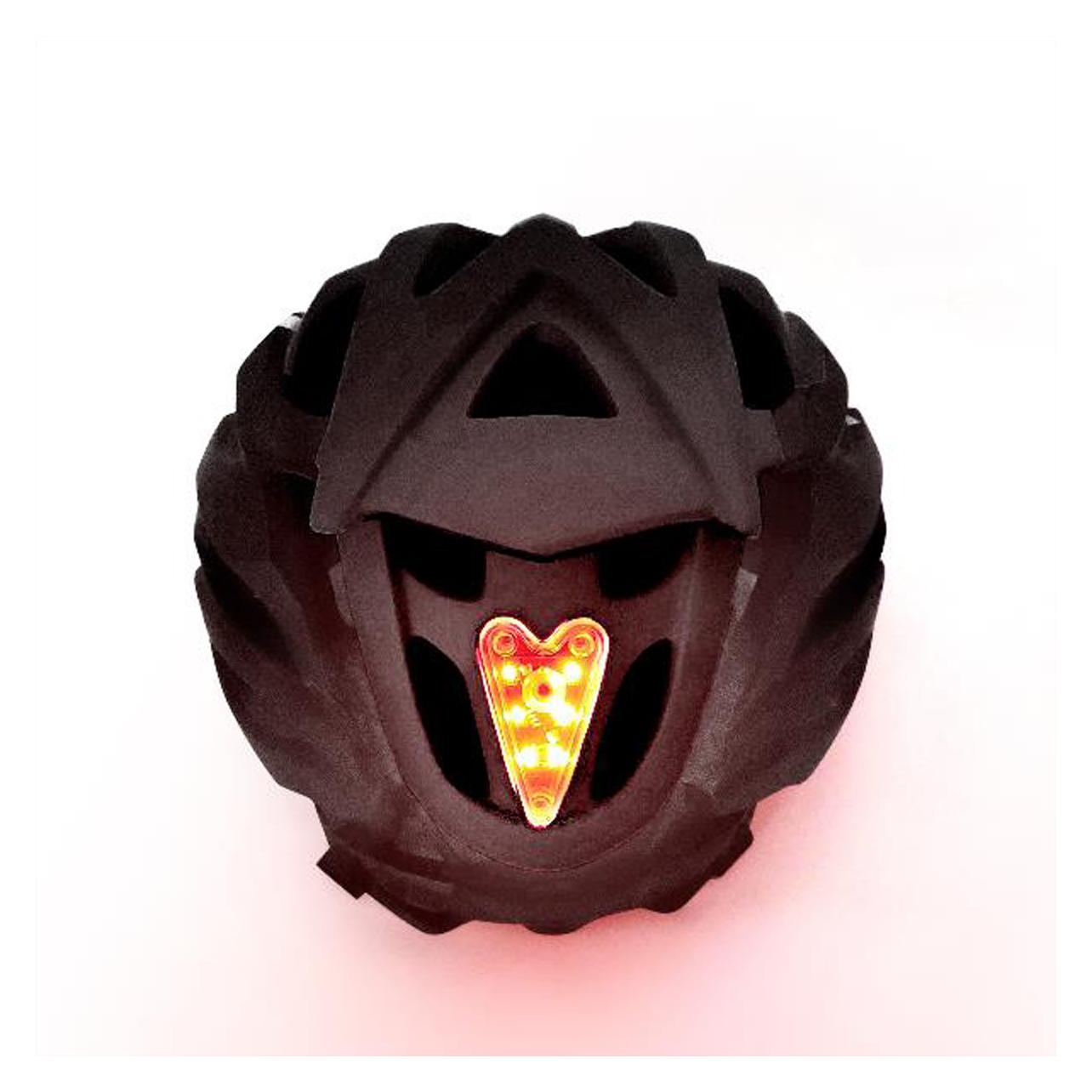 Nilox Velohelm Erwachsene, schwarz, mit LED, 57-61cm (57 - 61 cm) (NXHELMETADULT)