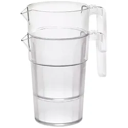 Cambro Manufacturing, 1-Liter-Krug aus Polycarbonat, transparent, 17x19cm, P34CW135