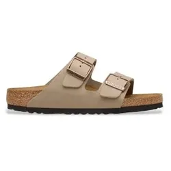 Birkenstock für Herren. 352201 Sandalen aus Leder Normal Arizona Leoi (Reguläre Passform) braun (43), Wohnung, Keine, Lässig